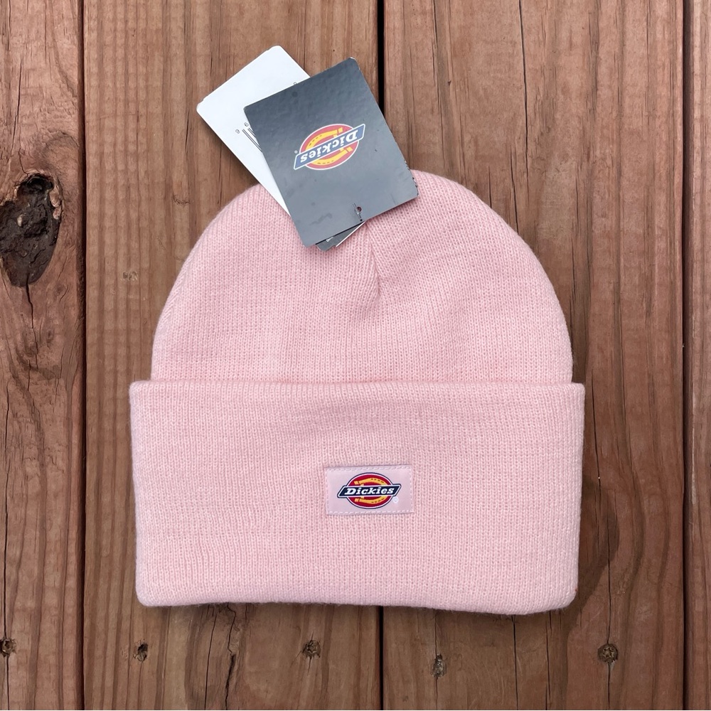 [SOLD on Depop] Dickies Baby Pink Beanie Hat